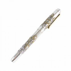Шариковая ручка из серебра Подсолнухи