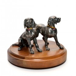Серебряная статуэтка собаки Гончие