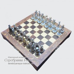 Серебряные шахматы Украинцы и Евреи
