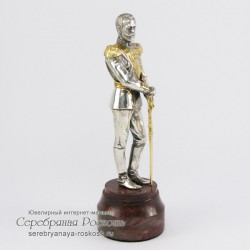 Серебряная статуэтка Николай II