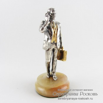 Серебряная статуэтка Бизнесмен