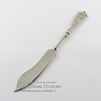 Десертный нож из серебра Театральный 