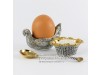 Серебряная подставка для яйца Курочка