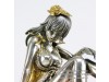 Статуэтка из серебра Девушка на шаре
