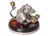Серебряная статуэтка Крыса с маракасами - маленькая