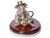 Серебряная статуэтка Крыса с трубой - маленькая