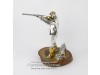 Серебряная статуэтка Охотник с ружьем