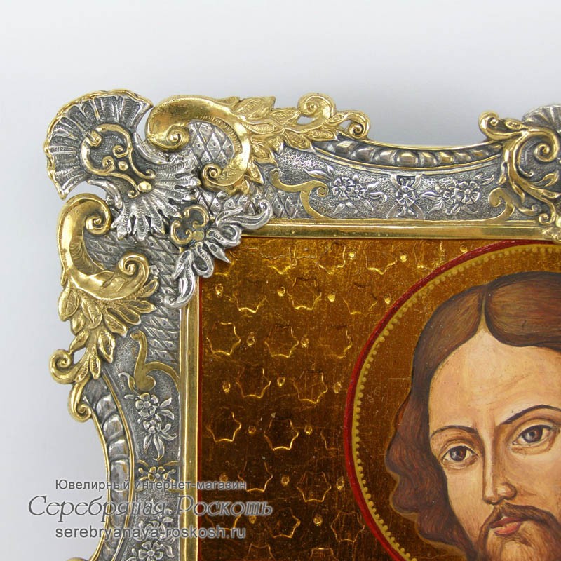 Серебряная икона Иоанн Креститель - Предтеча