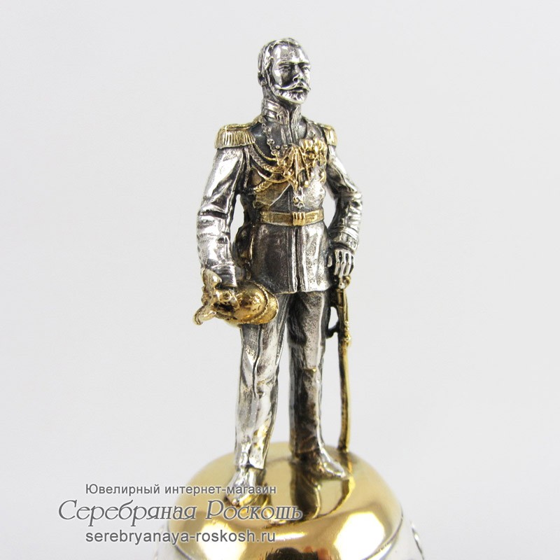 Серебряная штрафная рюмка Николай II