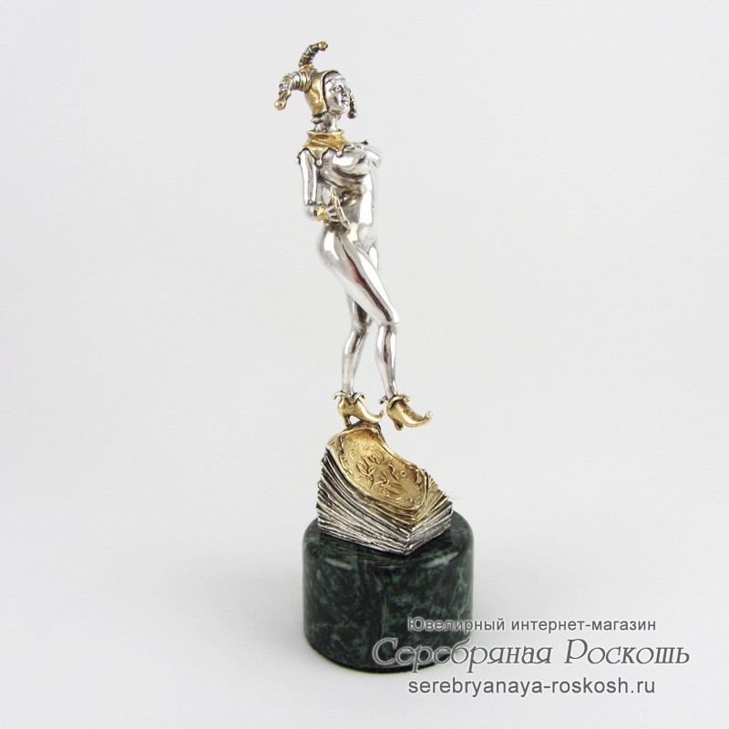 Серебряная статуэтка Джокер