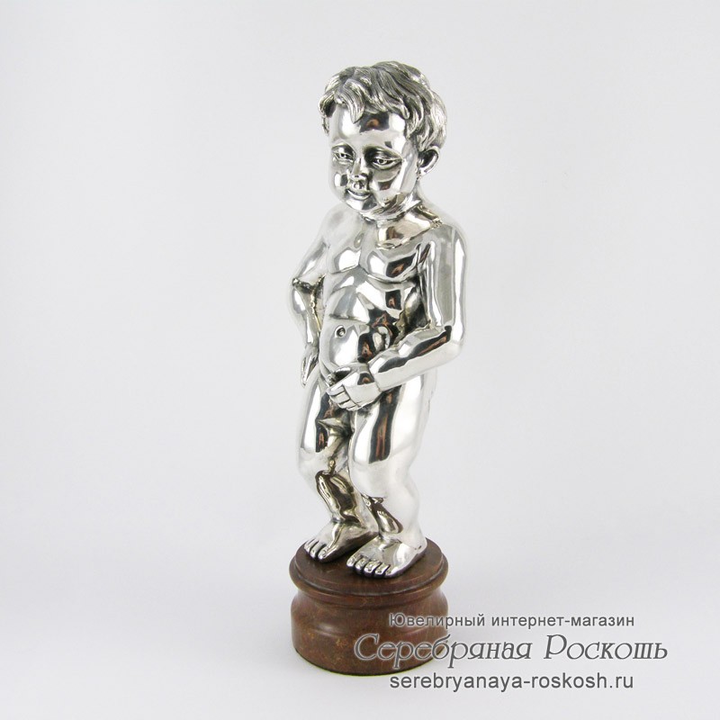 Серебряная статуэтка Писающий Мальчик 