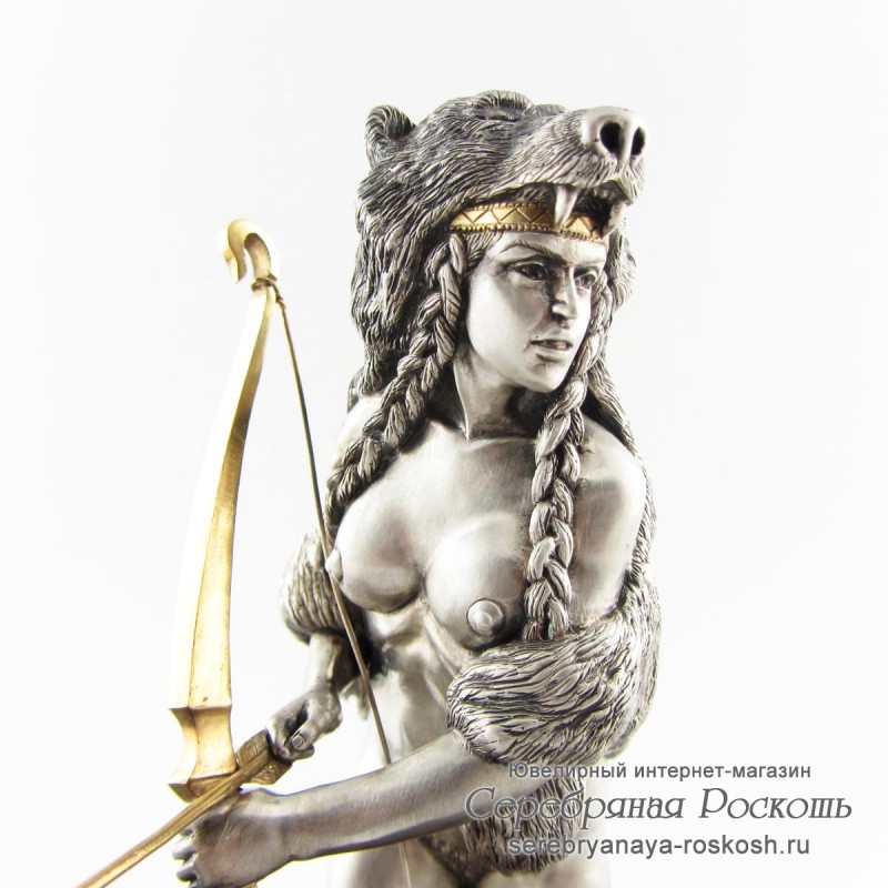 Серебряная статуэтка Богиня Девана