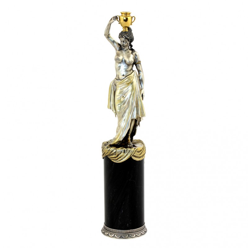 Серебряная статуэтка Девушка с амфорой