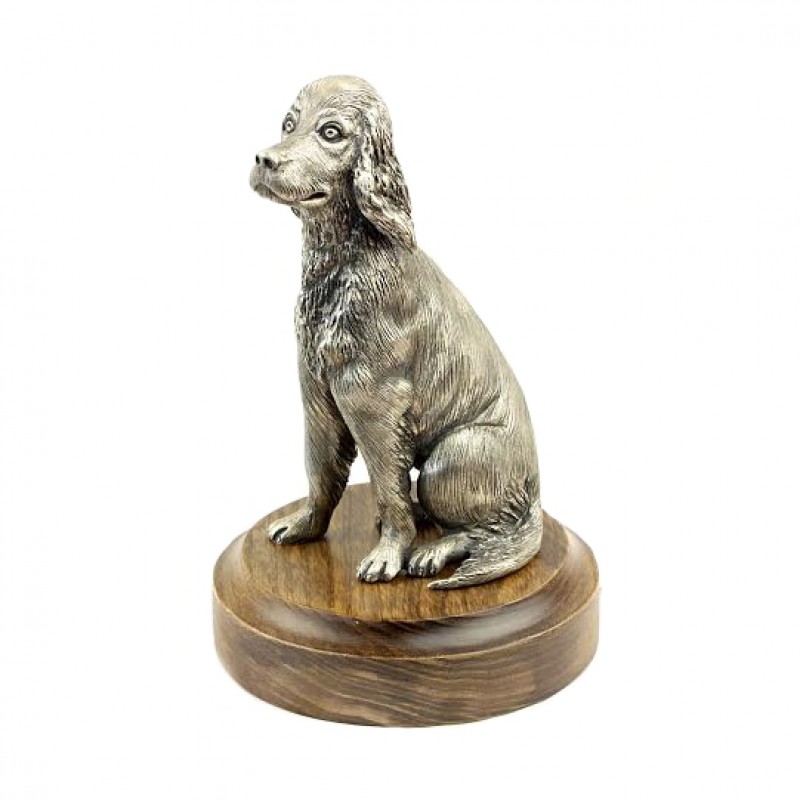 Серебряная статуэтка Собака