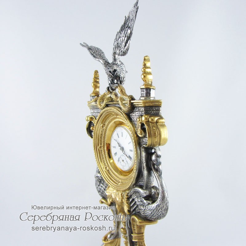 Серебряные часы Орел