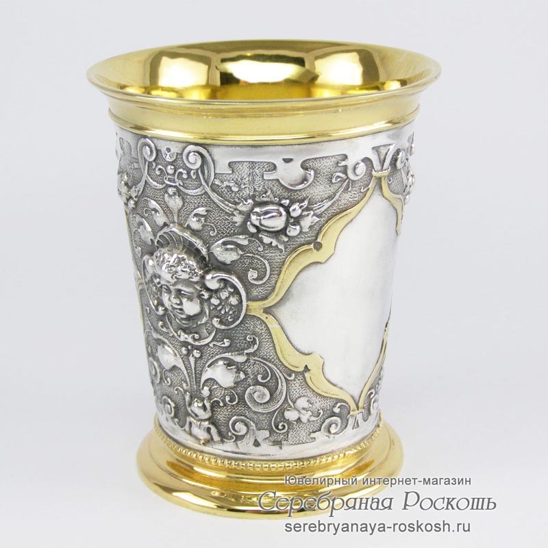 Серебряный стакан Крещение