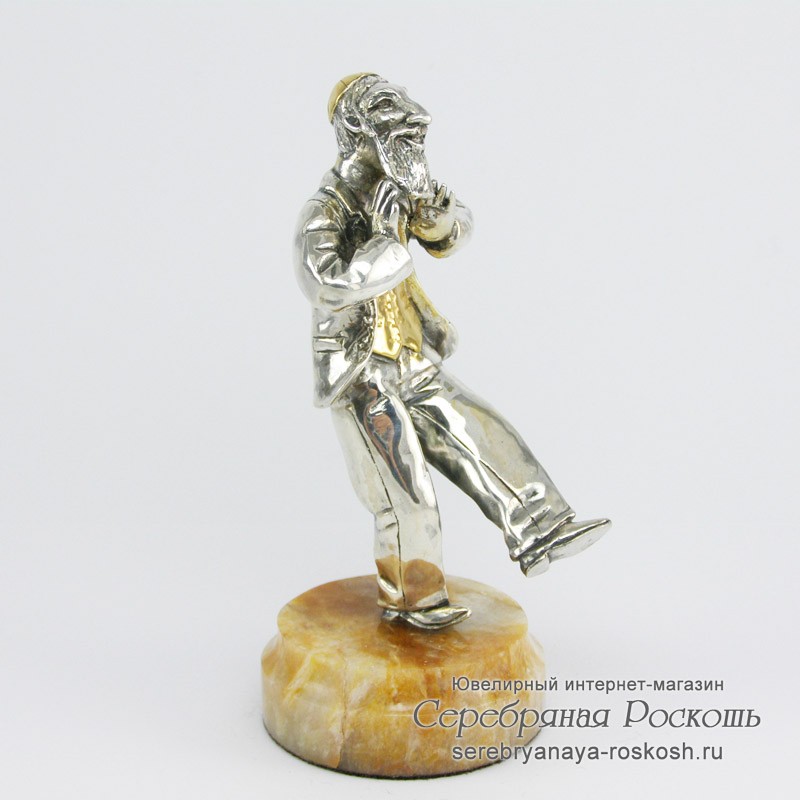 Серебряная статуэтка танцующий Еврей