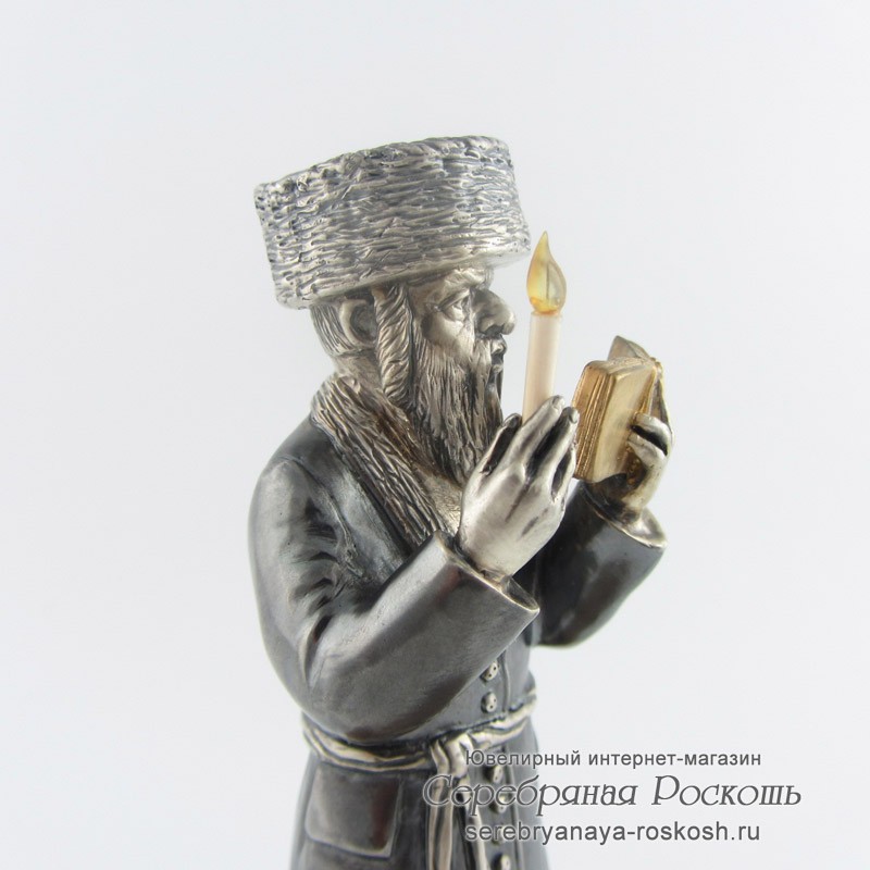 Серебряная статуэтка Молитва