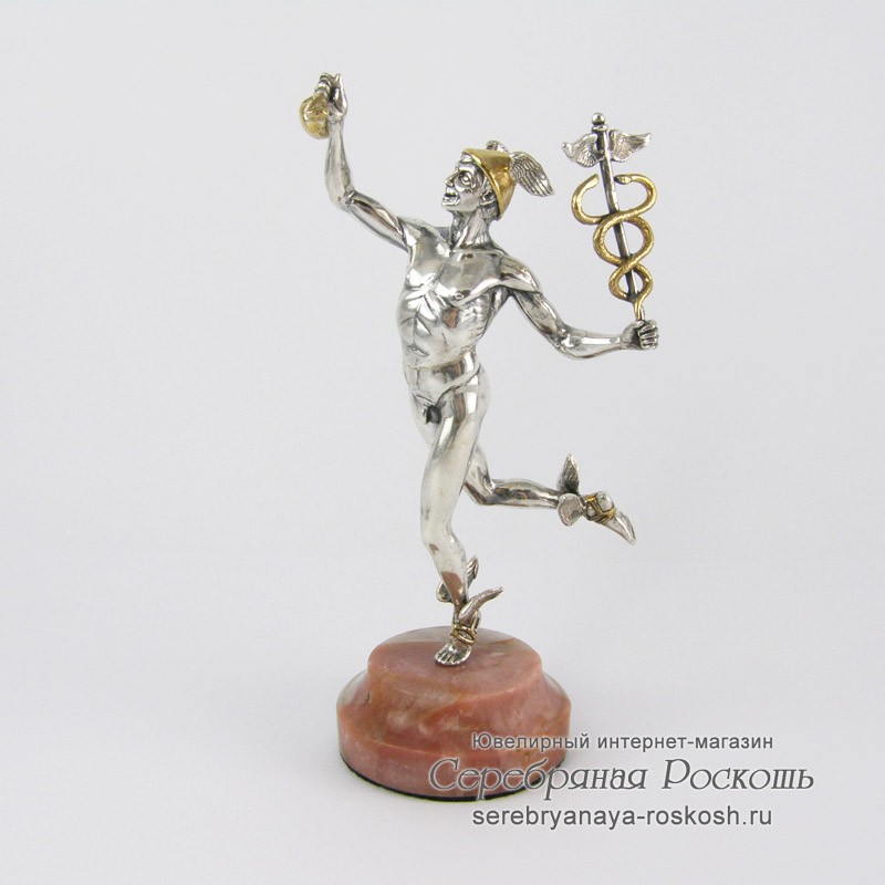 Серебряная статуэтка Меркурий